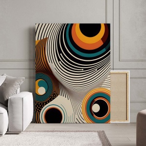 Tablou Canvas Modern Abstract - Abstract retro art - Img 3