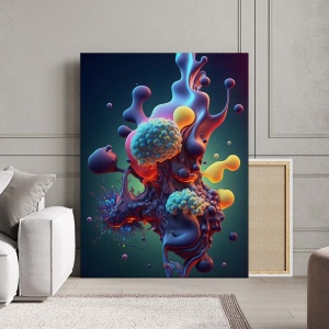 Tablou Canvas Modern Abstract - Underwater microworld