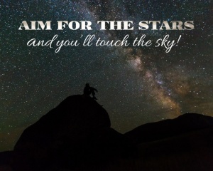 Tablou Canvas Motivational - Aim For The Stars - Img 3