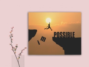 Tablou Canvas Motivational - Impossible - Img 3