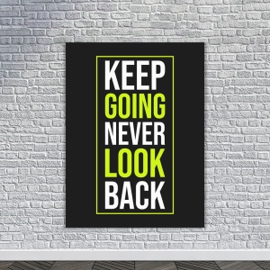Tablou Canvas Motivational - Keep going (neon green) - Img 2