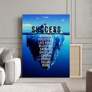 Tablou Canvas Motivational - Success (blue iceberg) - Img 3