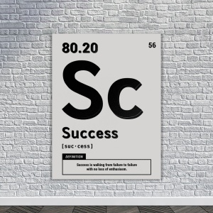 Tablou Canvas Motivational - Success (element on white) - Img 2