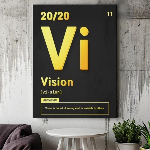 Tablou Canvas Motivational - Vision (Gold) - Img 4