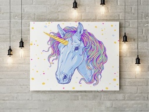 Tablou Canvas Painted Unicorn 01 - Img 2