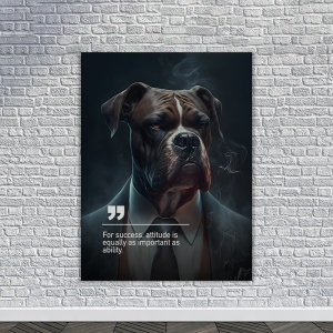 Tablou Canvas Personalizat - Business Animals - Boxer - Img 4