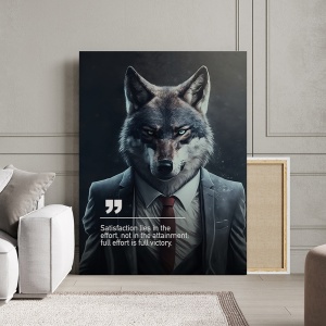 Tablou Canvas Personalizat - Business Animals - Huskey - Img 3