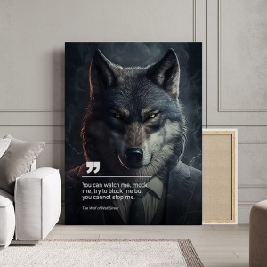 Tablou Canvas Personalizat - Business Animals - Wolf - Img 3