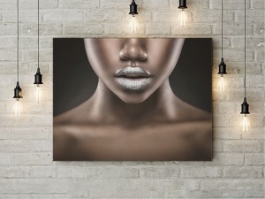 Tablou Canvas Silver Lips - Img 3