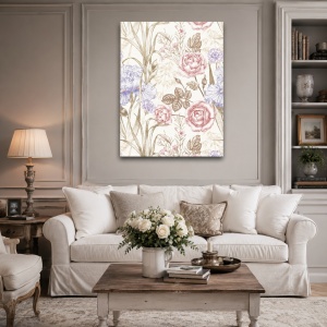 Tablou canvas - Textured Vintage Roses (Floral 111)