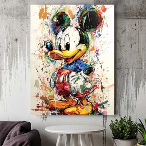 Tablou Canvas - Urban Art Mickey Portrait - Img 3