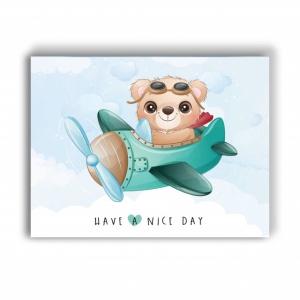 Tablou Copii - Have A Nice Day Teddy - Img 3