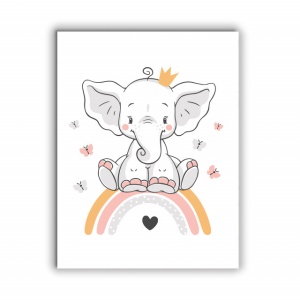 Tablou Copii - Rainbow Elephant - Img 3