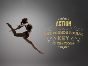 Tablou Motivational - Action Is The Foundational Key - Img 3