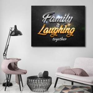 Tablou Motivational - Family is laughing - Img 4