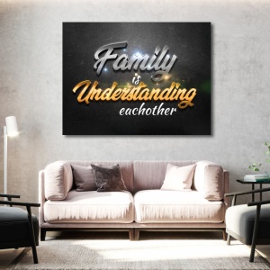 Tablou Motivational - Family is understanding - Img 4