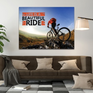 Tablou Motivational - Life is a beautiful ride (bike) - Img 2