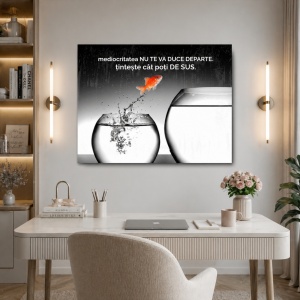 Tablou Motivational - Mediocritatea Nu Te Va Duce Departe