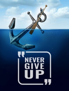 Tablou Motivational - Never Give Up (Anchor) - Img 4