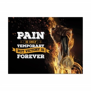 Tablou Motivational - Pain is only temporary - Img 4
