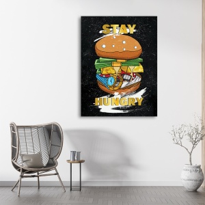 Tablou Motivational - Stay hungry (burger) - Img 4