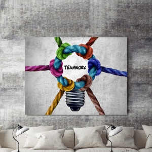 Tablou Motivational - Teamwork (Knots) - Img 2