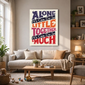 Tablou Motivational - Together We Can Do So Much