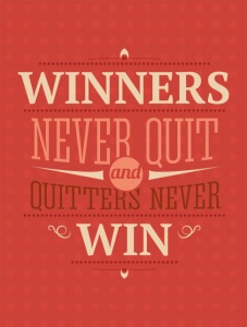 Tablou Motivational - Winners Never Quit - Img 2