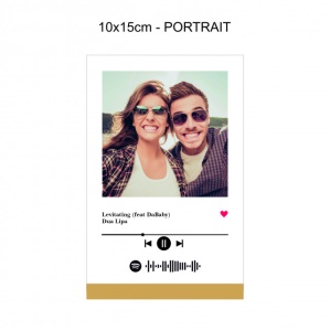 Tablou Personalizat Din Acrilic Cu Poza, Mesaj Text Si Melodia Voastra - Spotify - 15x20cm - Img 4