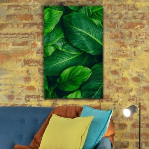 Tablou Vegetatie - Deep Green Tropical Leaves (066)
