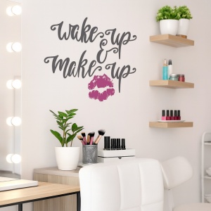 Wake up and make up (lips)