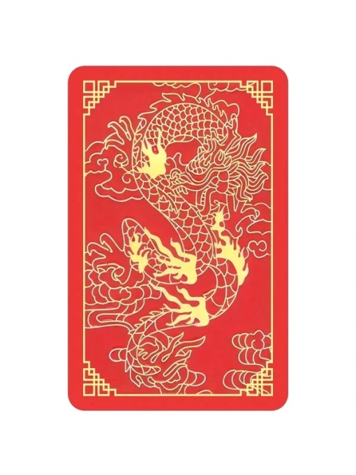 Sticker Feng Shui – Steagul Abundenței, roșu, 5 cm