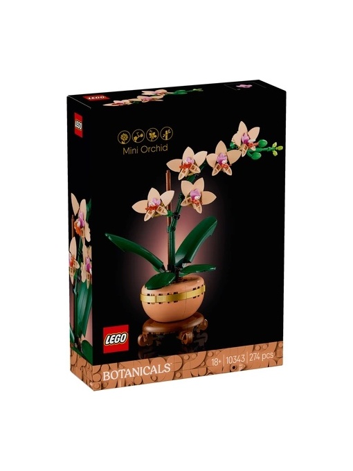 Mini orhidee Botanical Collection, 10343, +18 ani, Lego
