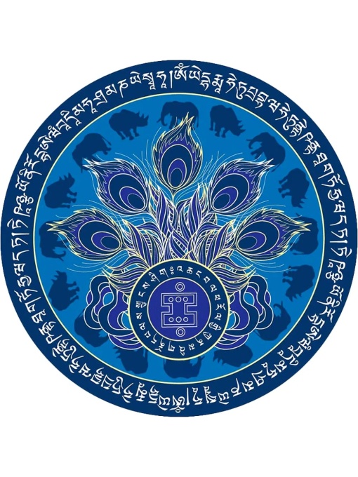 Sticker Feng Shui – Elefant și Rinocer, 5 cm