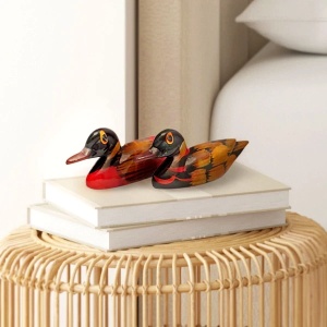 Rațe Mandarine – Set Feng Shui pentru Dragoste și Căsătorie, 2 buc., Lemn, 5 cm - Img 5