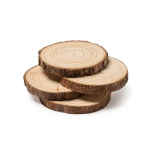 Suporturi/Coasters din lemn natural Uplift Elements, set 4 buc, Ø10 cm - Img 3