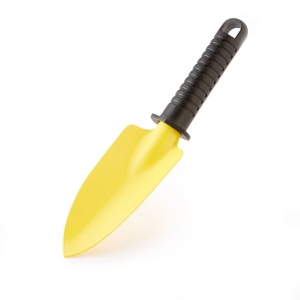 Lopățică din oțel galbenă pentru grădinărit, cu mâner PVC, 11.5 cm - Img 2