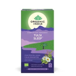 Ceai Bio Tulsi Sleep, 25 plicuri, Organic India - Img 1