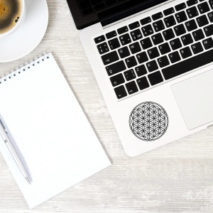 Sticker Feng Shui – Floarea Vieții, pentru telefon sau mobilă - Img 2