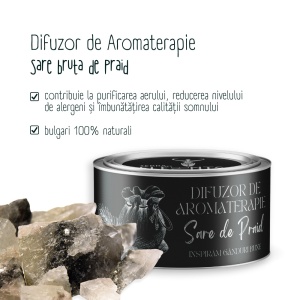 Difuzor de aromaterapie cu bulgari de Sare de Praid | TerraPI Elements - Img 3