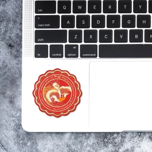 Sticker Feng Shui – Phoenix, talisman de noroc, autocolant roșu 5 cm - Img 3