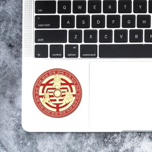 Sticker Feng Shui – Trei Gardieni Celești, roșu, 5 cm - Img 4