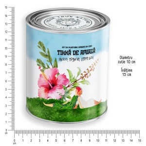 Kit de plantare Ierburi de ceai „Tihnă de amiază” – Hibiscus, Măghiran, Lemon Basil - Img 6