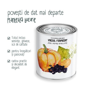 Kit de plantare Legume magice "Vrejul Fermecat" - Dovleac, Castravete African & Fasole - Img 5