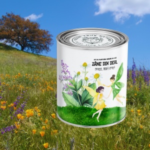Kit de plantare – Ierburi de ceai, „Zâne din deal” – Mușețel, Mentă și Roiniță - Img 3