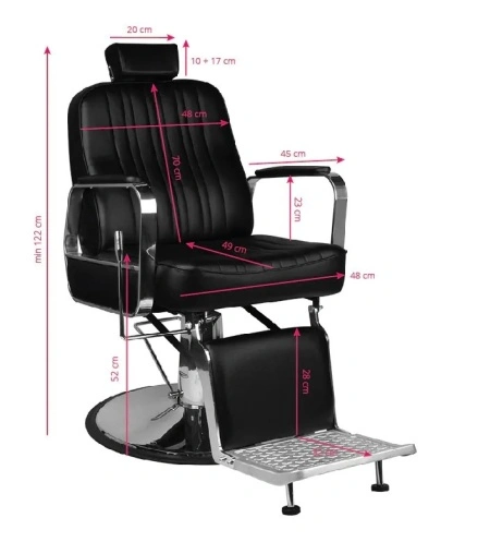Scaun frizerie Barber Chair Silver - Img 6