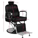 Scaun frizerie Barber Chair Silver - Img 6