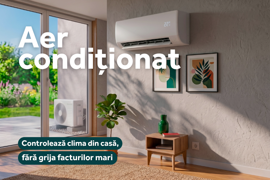 Aer condiționat eficient pentru confort optim și consum redus de energie.