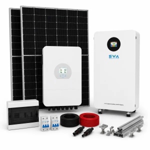 Kit Fotovoltaic Deye Trifazic 5 kW cu Panouri 5kW și Baterie SWA LV cu incalzire 5 kw