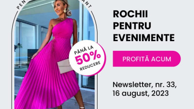 👗 Lasă-te cucerită de eleganță: Rochii pentru evenimente cu reduceri de până la 50%! ✨